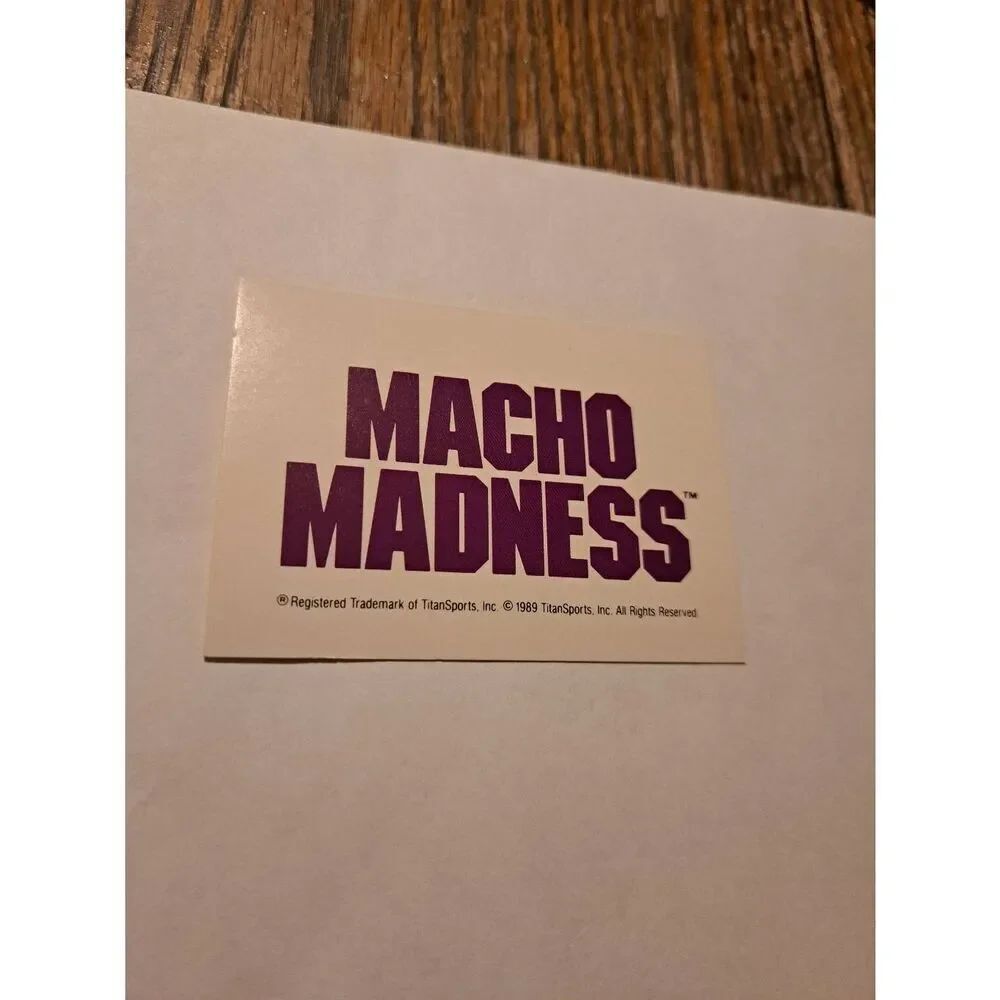 Vintage 1990 WWF Trading Card 137 Macho Madness Titan Sports Wrestling
